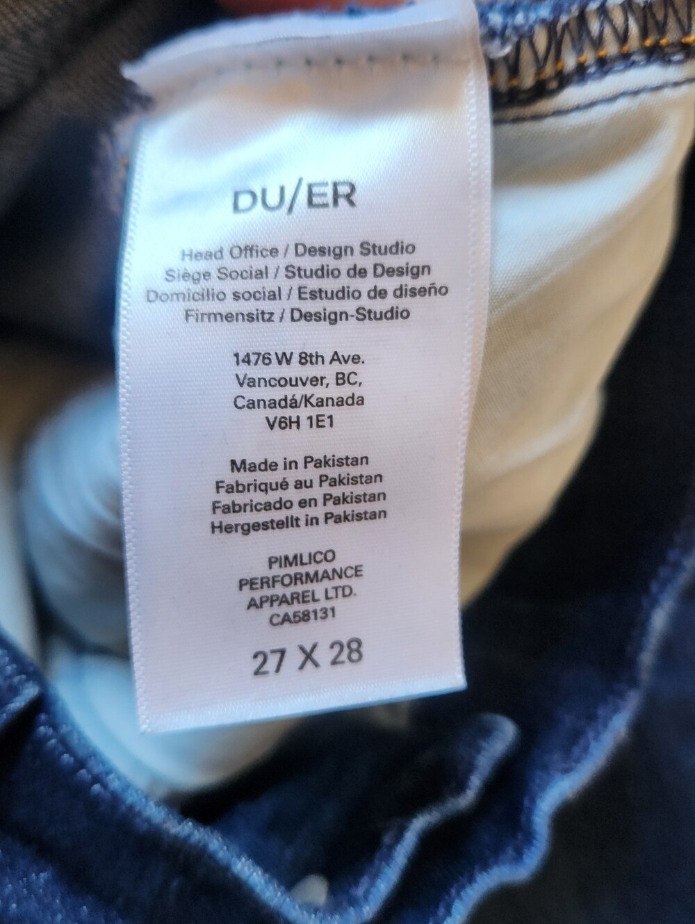DU/ER Performance High Rise Straight - Picture 4 of 9